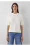 M1711039 Knitted Sweater Women's Sweatshirt White - 3