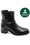 Odokra Genuine Leather Non-Slip Flat Sole Orthopedic Women's Boots Black