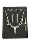 Square Stone Set Necklace