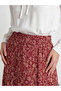 Lcw Grace Red Patterned Layered Skirt with Elastic Waist - 3