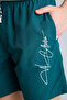 B7255Axgn1040 Green Regular Fit Mesh Lined Short Length Swim Shorts - 4