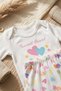 Luvie Sweet Heart Baby Girl Long Sleeve Bodysuit and Colorful Heart Patterned Leggings Double Bottom Top Set - %100 Y - 5