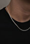 Stainless Steel Gourmet Chain 3 mm Silver Men's Necklace