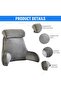 ® Couch Cushion Back Support with Neck Pillow and Side Pocket, Wedge-Shaped Bed Pillow, Soft - 3