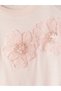 Original Oval Collar Floral Embroidered Women's T-Shirt - 6