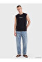 Esvab • Modern & Distinctive Relax Fit Zero Roba Collar Printed Men's Sleeveless T-Shirt - 2