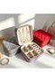 Exquisite jewelry box, women's jewelry box, jewelry storage box, made of velvet, suitable for storing earrings, necklaces and rings, and can be worn - 3