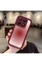 Mi 15t 5g Compatible Burgundy Blur Gradient Star Pattern Silicone Case, Aesthetic Shockproof - 2