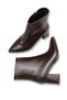 Adara Lia Women's Pointed Toe Heeled Boots 00121650 Brown Skin - 6