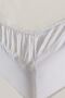Lisa Elastic Fitted White Color Single Padded Sheet Set - 2