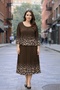 Rochie midi cu aspect plisat cod ES11527 - 3