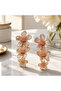 Floral Detailed Row Earrings - 3