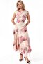 Asymmetrical Collar Floral Patterned Midi Dress - 6