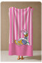 Pink and White Striped Cute Duck Patterned 70X150 Beach Towel - Digital Printed Bath Towel - 4