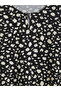 Peak New Season Black Crew Neck Patterned Blouse - 7