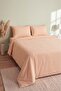 Soft Orange 100% Cotton Ranforce Double Duvet Cover Set – 4 Pieces - 4