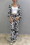 Palazzo Trousers - Kimono Set Patterned