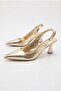 66035 Soft Comfortable Open Back 6 cm Heel Height Pointed Toe Women's Shoes - 3
