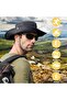 Fisherman hat dark grey 62-68cm breathable nylon UV foldable. - 2