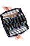 Genuine leather RFID passport holder large capacity phone holder.