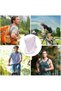 Two-pack of UPF50+ sun protection masks, made a cooling material - breathable, elastic, suitable for all outdoor activities, pink. - 4