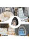 Patio chair cover with zipper, large rattan 200*230CM, waterproof, sturdy and durable outdoor windproof hanging silver. - 4