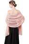 Chiffon scarf pink 175x70cm lightweight silky women's. - 4