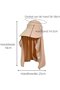 Sun hat khaki 56-58cm multi-functional neck protector summer. - 2