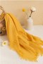 Women's summer scarf wisteria purple 190x100cm mesh beach. - 2