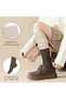 3-pack of cotton calf socks - stylish color-blocked design warm winter stockings women's knitted soft and - 2