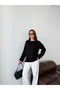 Women's Crew Neck Knitwear Sweater Oversize Comfortable Fit Long Sleeve Stylish Casual Sweater - 3