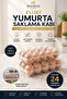 2-Pack Egg Storage Container 12-Pack 24-Egg Capacity Refrigerator Egg Organizer Storage Container