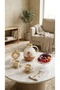 Luxury Tea or Coffee Pot + Dessert Plate + Multi-Purpose Dish Rack Set with Elegant and Modern Design for Entertaining Guests - 3