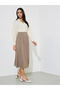 Color Block Long Sleeves Blazer Midi Dress - 3