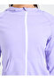Purple Slim Fit Hooded Sports Jacket - 3