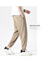 Men Solid Cuffed Joggers with Side Pocket - 2