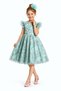 Floare Girl's Evening Dress M00850 Mint Green
