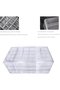 Acrylic jewelry box 3-drawer transparent for earrings/beads gift. - 5