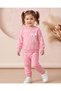 Girl's Seasonal 1-2-3-4 Year Old Bow Detailed 2 Threaded Top and Bottom 2-Piece Compact Set - 3