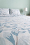 Blue Natural Ranforce Double Duvet Cover Set – 4 Pieces - 3