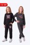 Girl's 2-Piece Printed Crew Neck Double Pocket Tracksuit Set