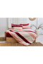 Zade Striped Double Duvet Cover Set (with Elastic Sheets) - 5