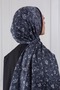 Ethnic Floral Patterned Soft Shawl Black - 6