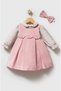 Baby Collar Floral Patterned Blouse Velvet Baby Girl Dress - 2