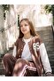 College Collar Boston Printed Girls' Jacket (W6) - 4