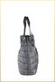Mely Parachute Fabric Large Size Hand and Shoulder Bag with Writing - Gray - 4