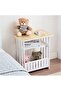 FFD Versatile Bedside Table & Sofa Side Storage Organizer - Mini Locker Nightstand with Book Shelf for Bedroom & Living Room - Stylish End Table & Cabinet - 2