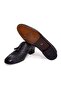 Black Color Laceless Genuine Leather Men's Shoes - 2