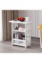 FFD Versatile Bedside Table & Sofa Side Storage Organizer - Mini Locker Nightstand with Book Shelf for Bedroom & Living Room - Stylish End Table & Cabinet