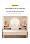 Simple Makeup Vanity Dressing Table, Steel Leg Small White Table with Shelf, Drawer, Mirror and Led Light for Bedroom and Small Space (RJ60CK, 60 * 40cm) - 6